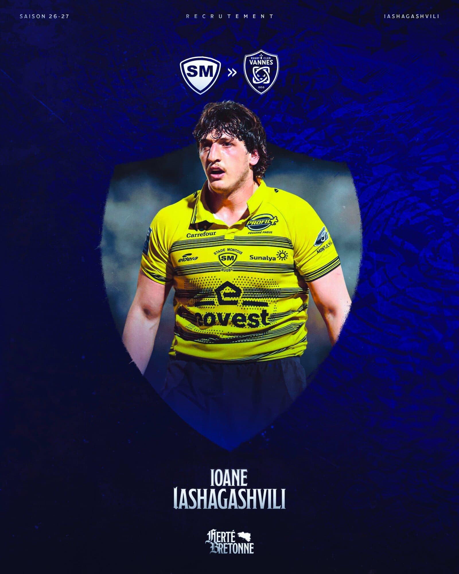 Le RC Vannes enregistre l'arrivée de Ioane Iashagashvili