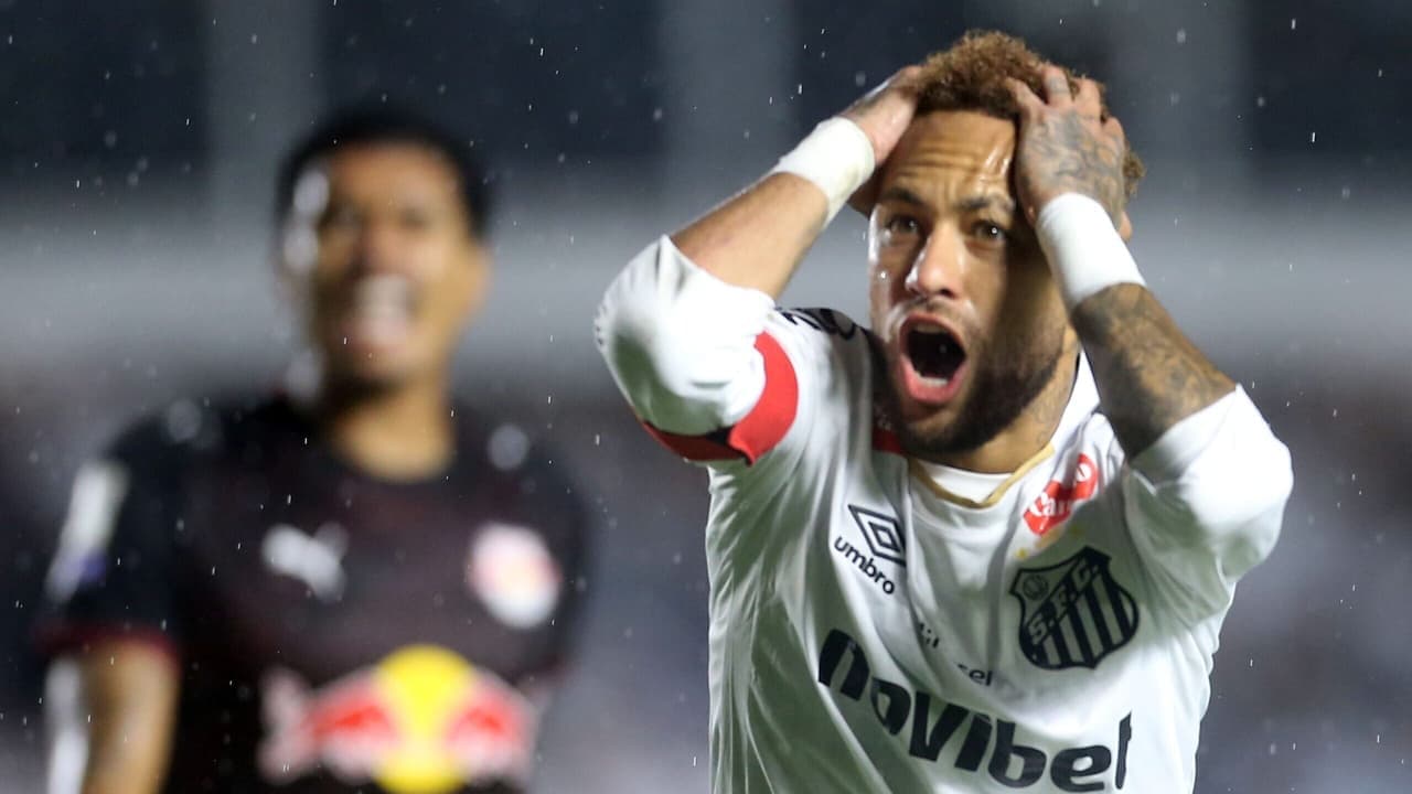 Veja gols em Santos 2 x 0 Bragantino: Neymar e Adonis marcam