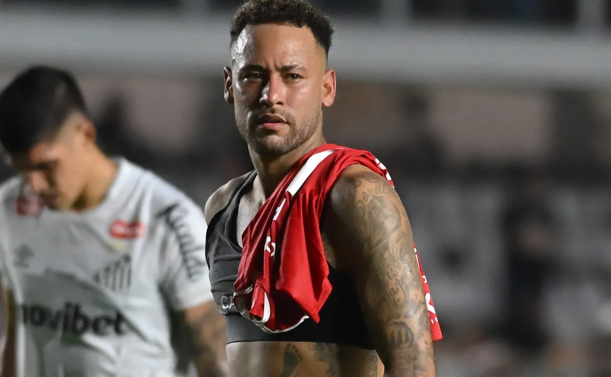 Neymar discorda em ser banco no Santos por ser perigoso entrar ‘frio’